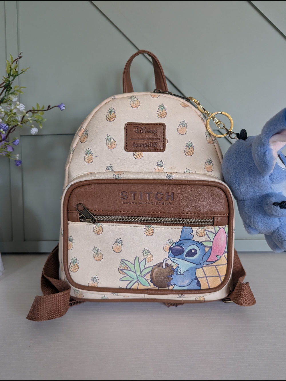 Loungefly Disney Lilo & Stitch Pineapple Mini Backpack - Picture 2 of 10